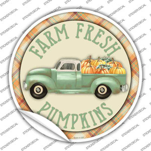 Farm Fresh Pumpkins Wholesale Novelty Circle Sticker Decal