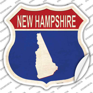 New Hampshire Silhouette Wholesale Novelty Highway Shield Sticker Decal