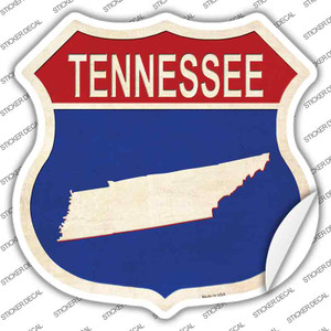 Tennessee Silhouette Wholesale Novelty Highway Shield Sticker Decal