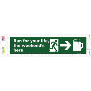 The Weekends Here Wholesale Novelty Small Narrow Sticker Decal