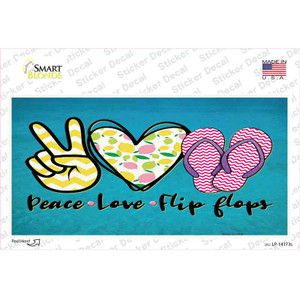 Peace Love Flip Flops Wholesale Novelty Sticker Decal