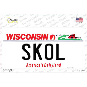 Skol Wisconsin Wholesale Novelty Sticker Decal