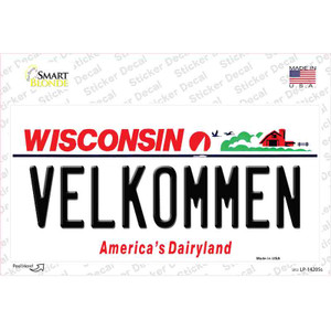 Velkommen Wisconsin Wholesale Novelty Sticker Decal