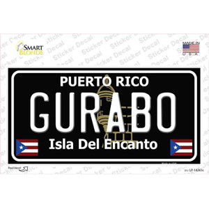 Gurabo Puerto Rico Black Wholesale Novelty Sticker Decal