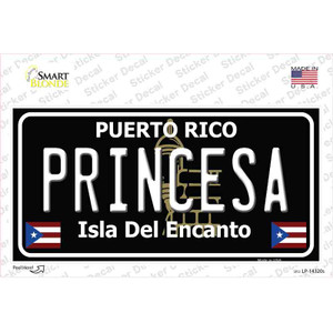 Princesa Puerto Rico Black Wholesale Novelty Sticker Decal