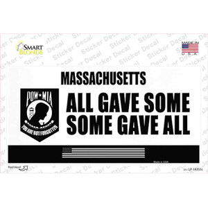 Massachusetts POW MIA Some Gave All Wholesale Novelty Sticker Decal