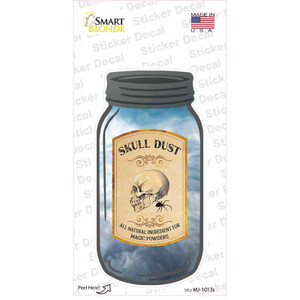 Skull Dust Wholesale Novelty Mason Jar Sticker Decal