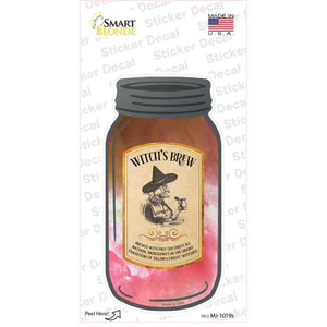 Witchs Brew Wholesale Novelty Mason Jar Sticker Decal