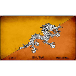 Bhutan Flag Wholesale Novelty Metal Magnet