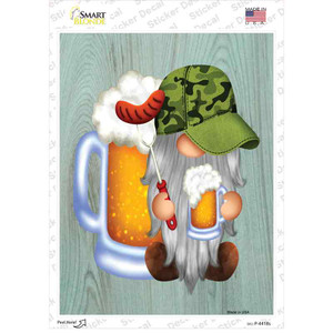 Gnome Beer and Hotdogs Wholesale Novelty Rectangle Sticker Decal