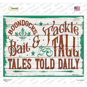 Boondocks Bait and Tackle Wholesale Novelty Rectangle Sticker Decal