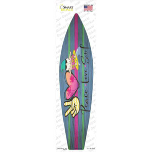 Peace Love Surf Wholesale Novelty Surfboard Sticker Decal