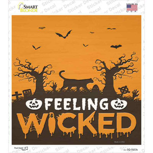 Feeling Wicked Graveyard Wholesale Novelty Square Sticker Decal