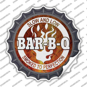 Slow And Low BBQ Wholesale Novelty Bottle Cap Sticker Decal