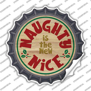Naughty Is The New Nice Wholesale Novelty Bottle Cap Sticker Decal