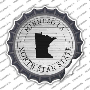 Minnesota North Star State Wholesale Novelty Bottle Cap Sticker Decal