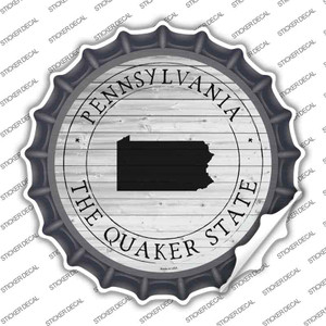 Pennsylvania Quaker State Wholesale Novelty Bottle Cap Sticker Decal