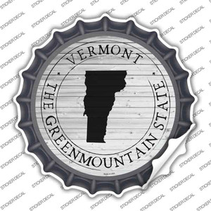 Vermont Green Mountain State Wholesale Novelty Bottle Cap Sticker Decal