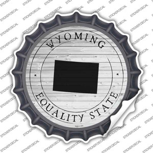 Wyoming Equality State Wholesale Novelty Bottle Cap Sticker Decal