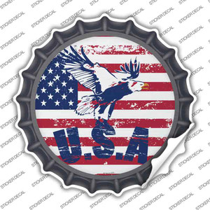 USA Eagle Wholesale Novelty Bottle Cap Sticker Decal