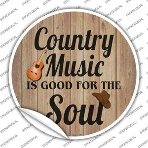 Country Music Soul Wholesale Novelty Circle Sticker Decal
