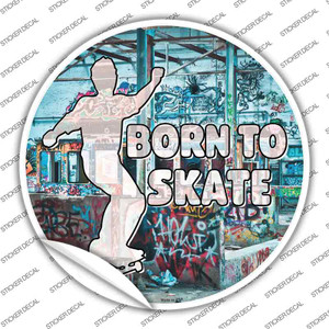 Born To Skate Wholesale Novelty Circle Sticker Decal