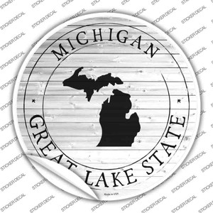 Michigan Great Lake State Wholesale Novelty Circle Sticker Decal