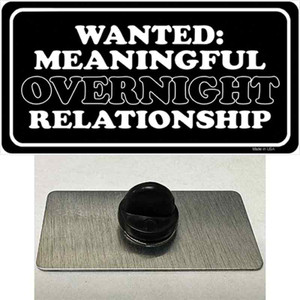 Wanted Meaningful Overnight Relationship Wholesale Novelty Metal Hat Pin