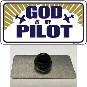 God Is My Pilot Wholesale Novelty Metal Hat Pin