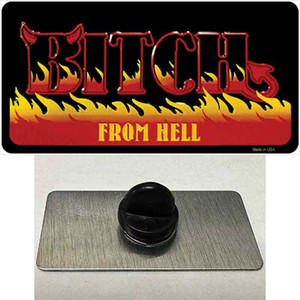 Bitch From Hell Flames Wholesale Novelty Metal Hat Pin