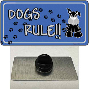 Dogs Rule Wholesale Novelty Metal Hat Pin Tag
