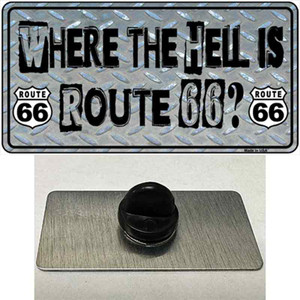 Where The Hell Is Route 66 Wholesale Novelty Metal Hat Pin