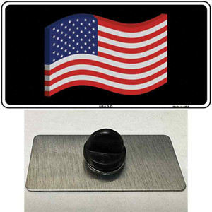 USA 3-D Flag Wholesale Novelty Metal Hat Pin