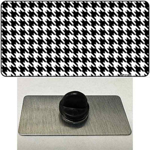 White Black Houndstooth Wholesale Novelty Metal Hat Pin