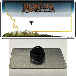 Montana State Blank Wholesale Novelty Metal Hat Pin