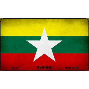 Myanmar Flag Wholesale Novelty Metal Magnet