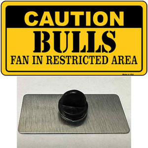 Caution Bulls Fan Wholesale Novelty Metal Hat Pin
