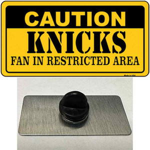 Caution Knicks Fan Wholesale Novelty Metal Hat Pin