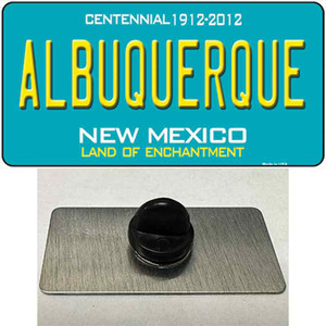 Albuquerque New Mexico Teal Wholesale Novelty Metal Hat Pin
