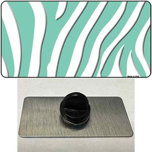 Mint White Zebra Wholesale Novelty Metal Hat Pin