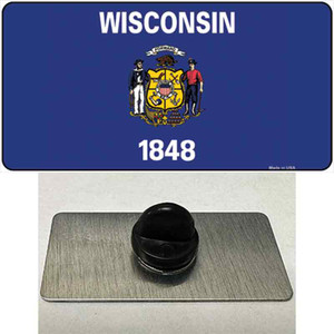 Wisconsin State Flag Wholesale Novelty Metal Hat Pin