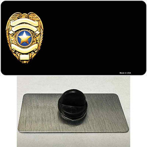 Police Badge Offset Wholesale Novelty Metal Hat Pin
