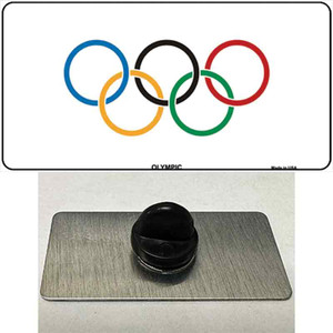Olympic Flag Wholesale Novelty Metal Hat Pin