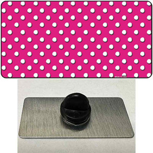 Pink Polka Dot Wholesale Novelty Metal Hat Pin