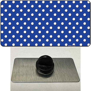 Blue Polka Dot Wholesale Novelty Metal Hat Pin