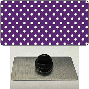 Purple Polka Dot Wholesale Novelty Metal Hat Pin