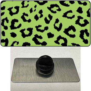 Lime Green Black Cheetah Wholesale Novelty Metal Hat Pin