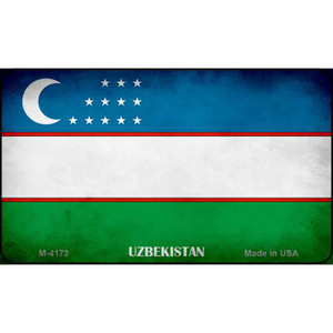 Uzbekistan Flag Wholesale Novelty Metal Magnet