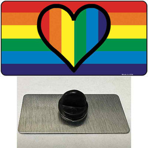 Rainbow Heart Wholesale Novelty Metal Hat Pin