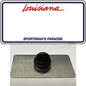 Louisiana Sportsman Blank Plate Wholesale Novelty Metal Hat Pin